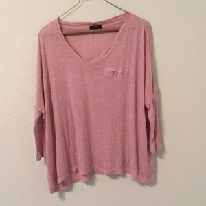 Gap flowy, light pink shirt